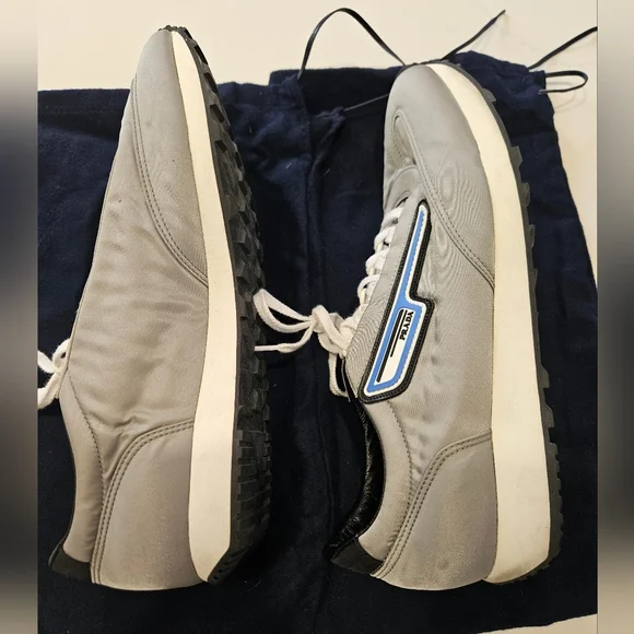 Prada Milano Men's Grey Sneakers 10.5 - Picture 8 of 11